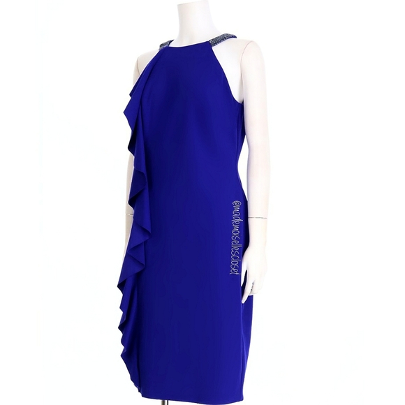 LAUREN Ralph Lauren Deep Blue Cocktail Dress - Picture 4 of 8